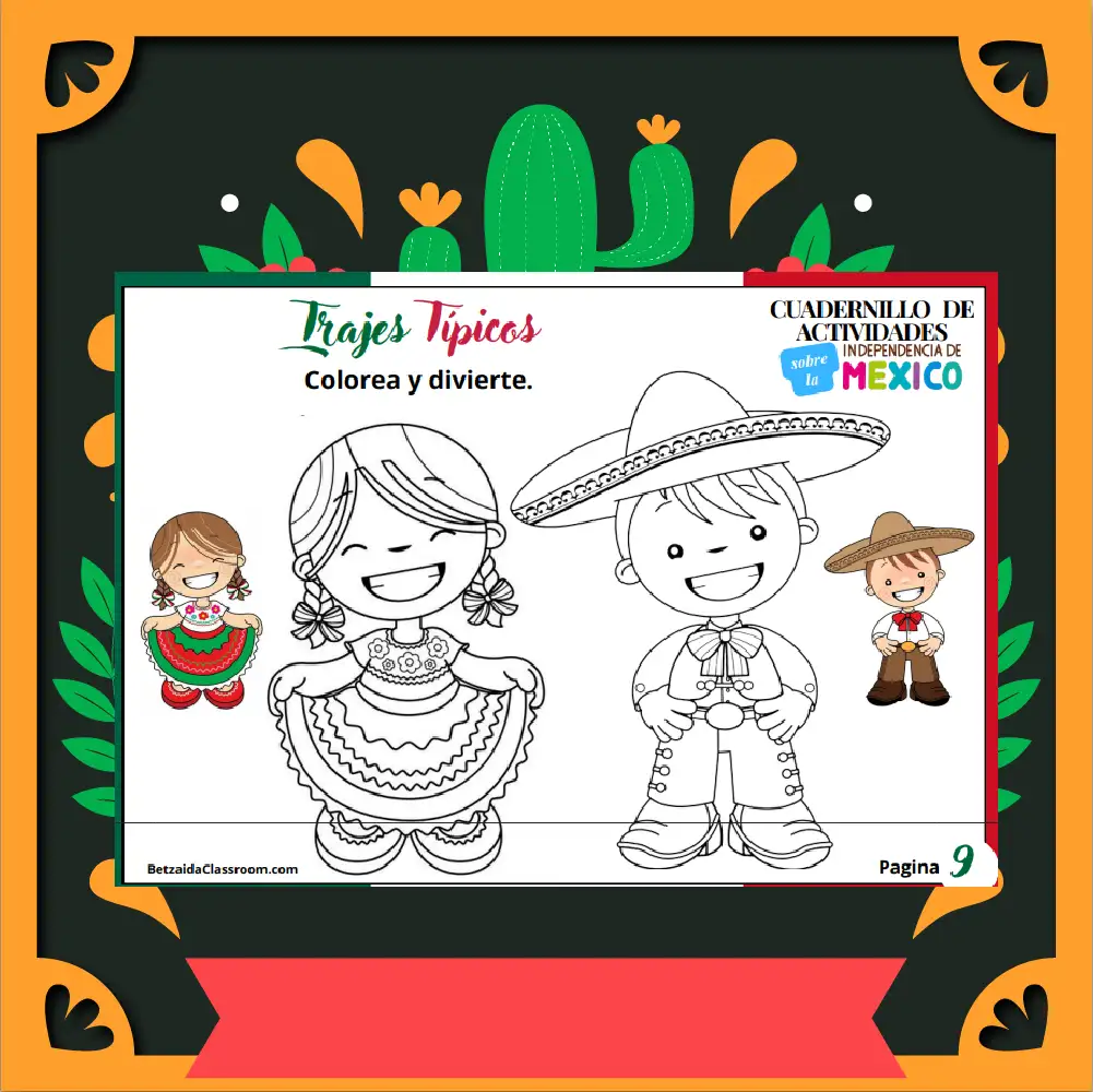 Cuadenillo de actividades de la independencia de mexico