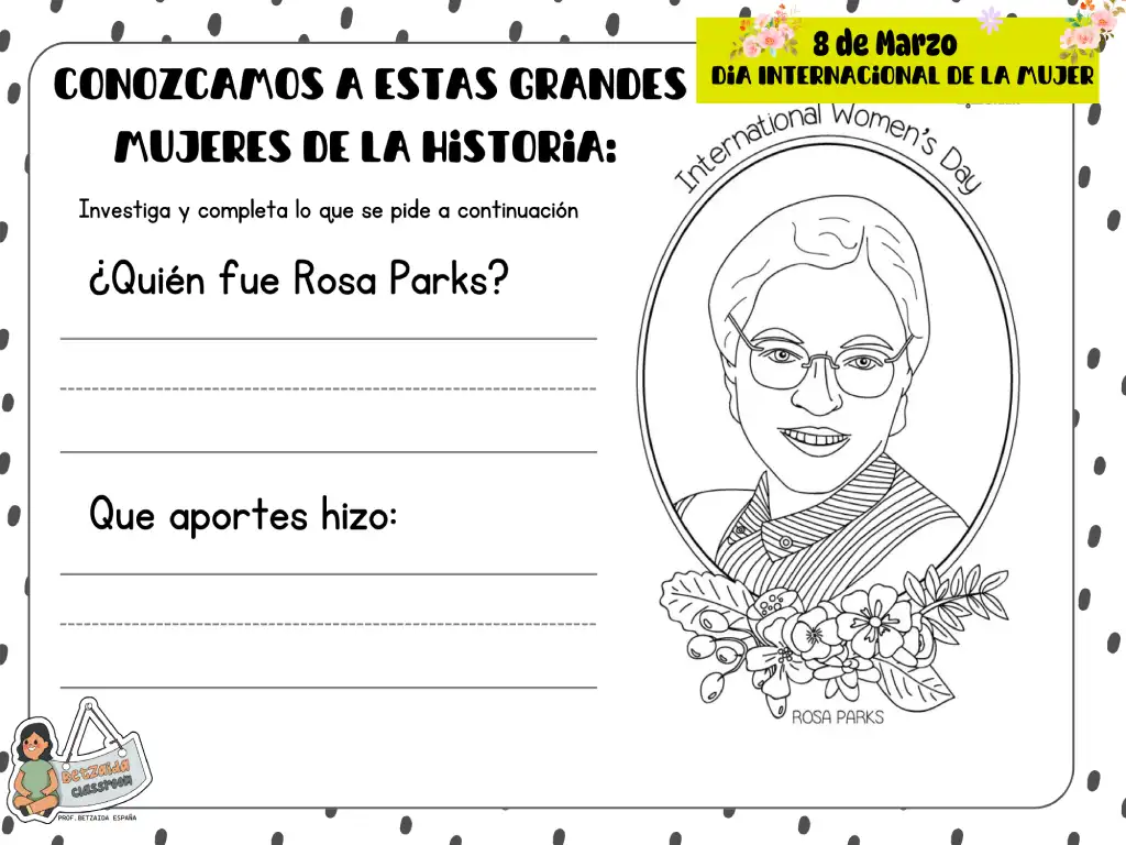 Cuadernillo de Actividades - 8 de Marzo, Día Internacional de la Mujer - Image 3