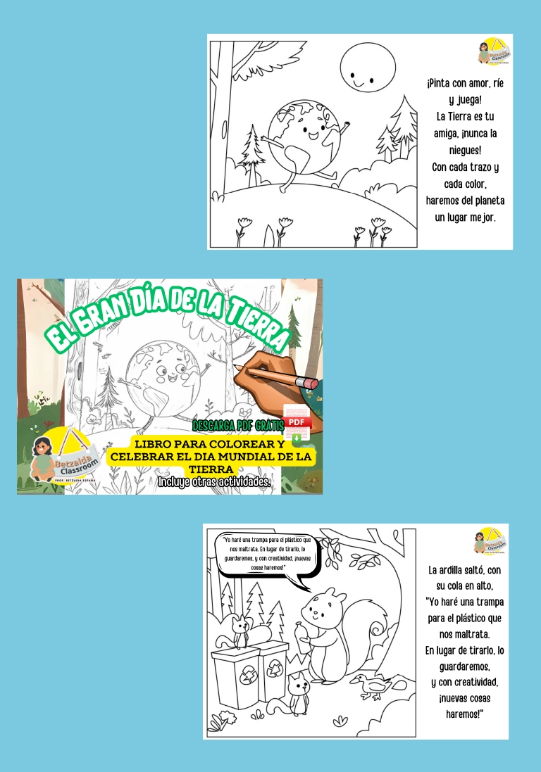 Libro para colorear el gran dia de la tierra_Mesa de trabajo 1