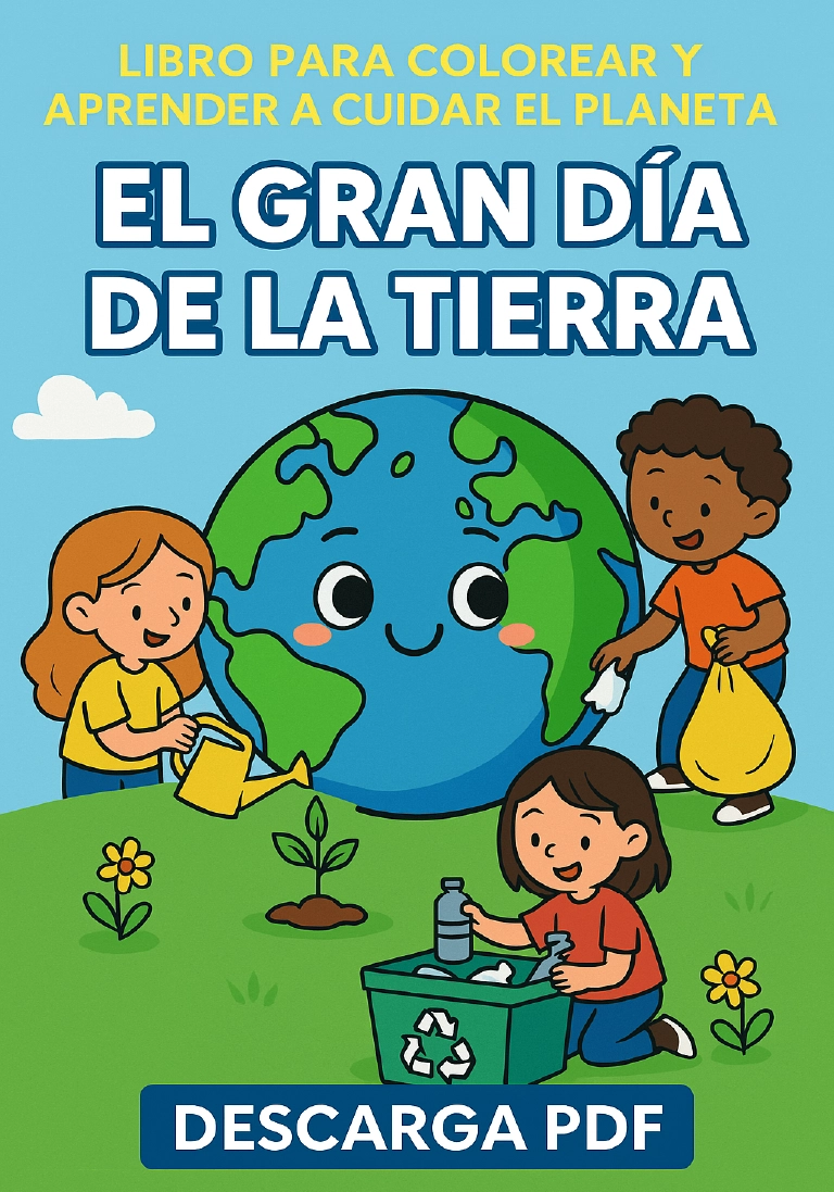El Gran Día de la Tierra – Libro para Colorear
