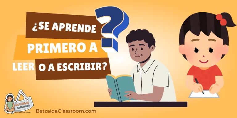 ¿SE APRENDE PRIMERO A LEER O A ESCRIBIR?
