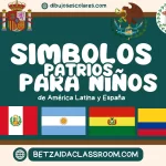 Colorea la identidad: símbolos patrios para niños de América Latina y España