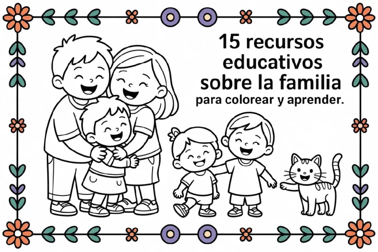 15 Recursos Educativos sobre la Familia para Colorear y Aprender
