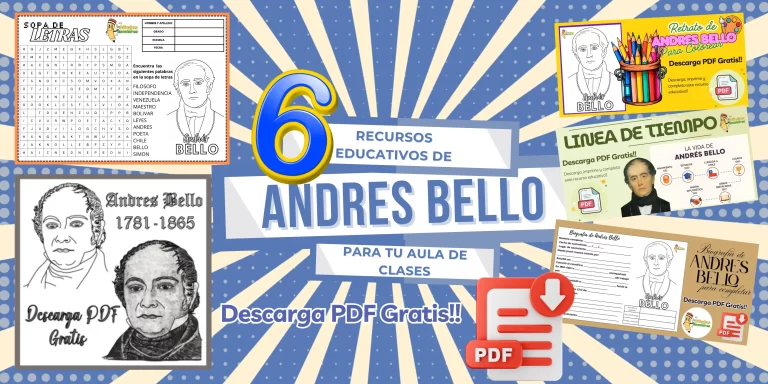 6 Recursos Educativos para aprender sobre Andrés Bello