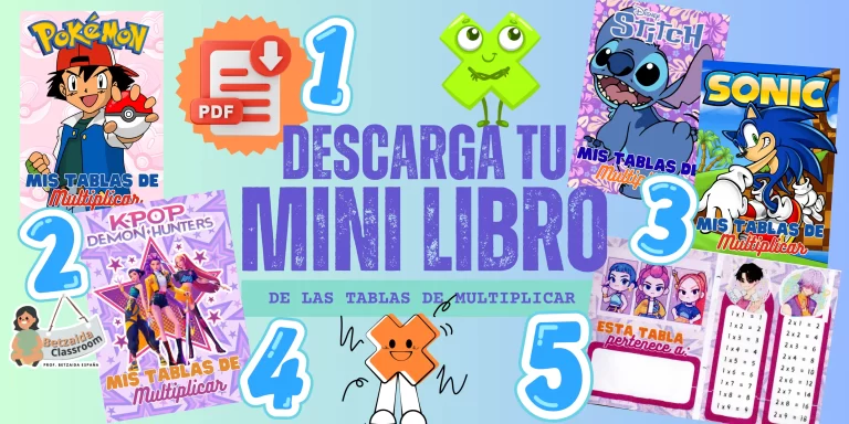 Mini Librito de las Tablas de Multiplicar
